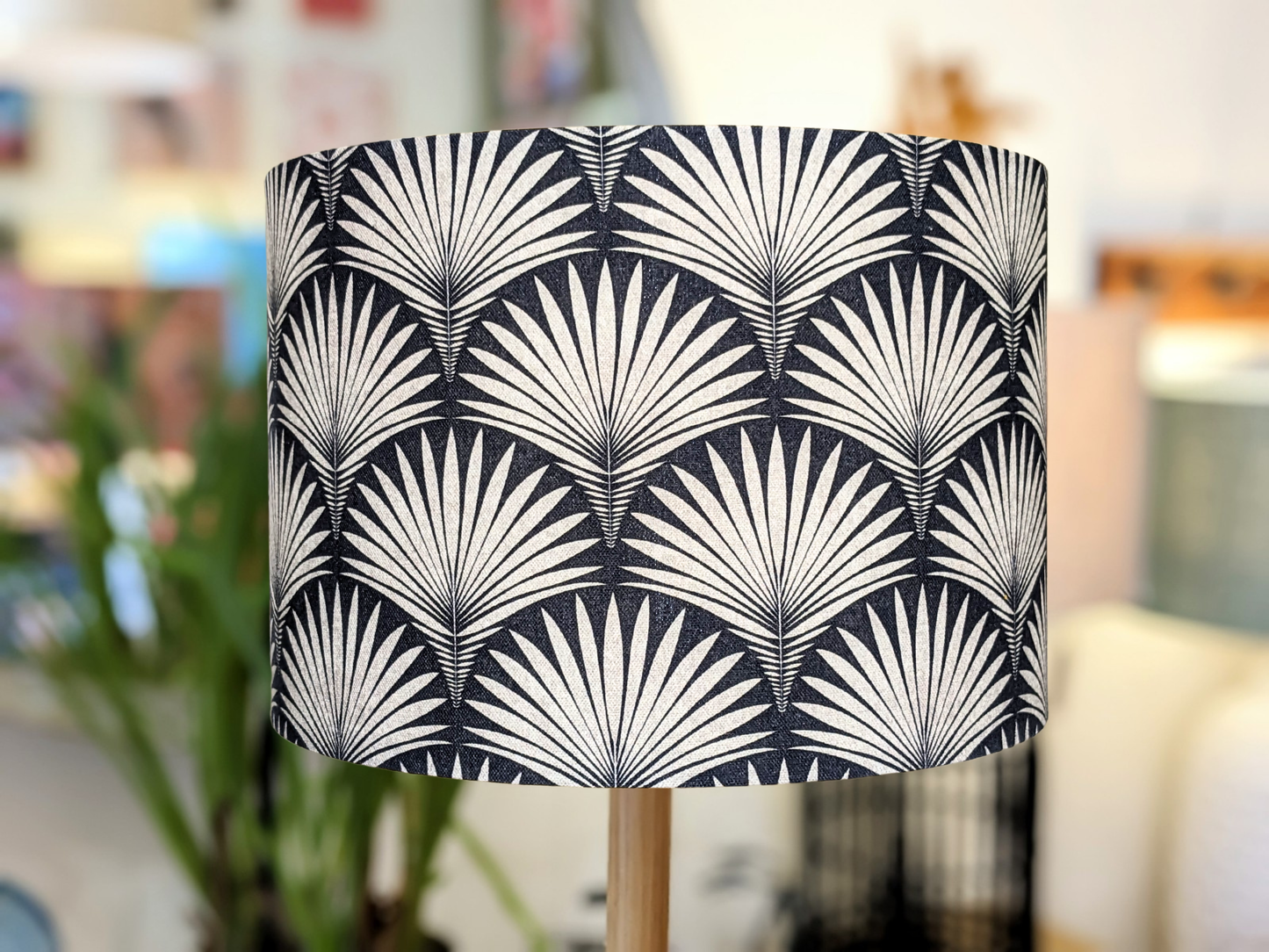 Art Deco Fan Velvet Lampshade