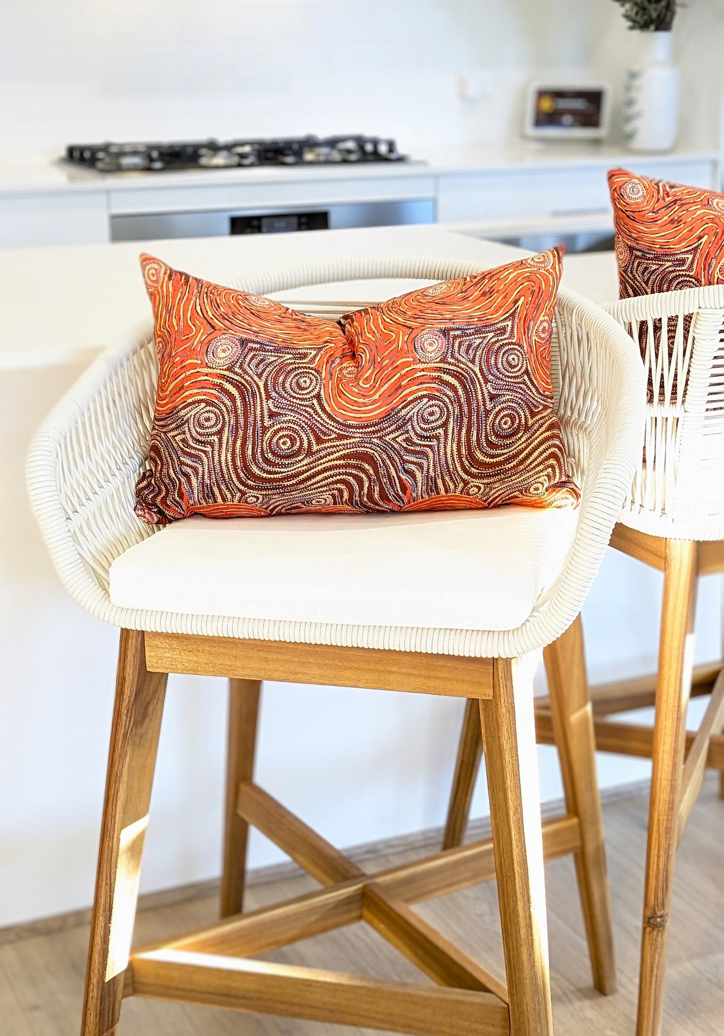 Mina Mina Aboriginal Art Cushion Cover
