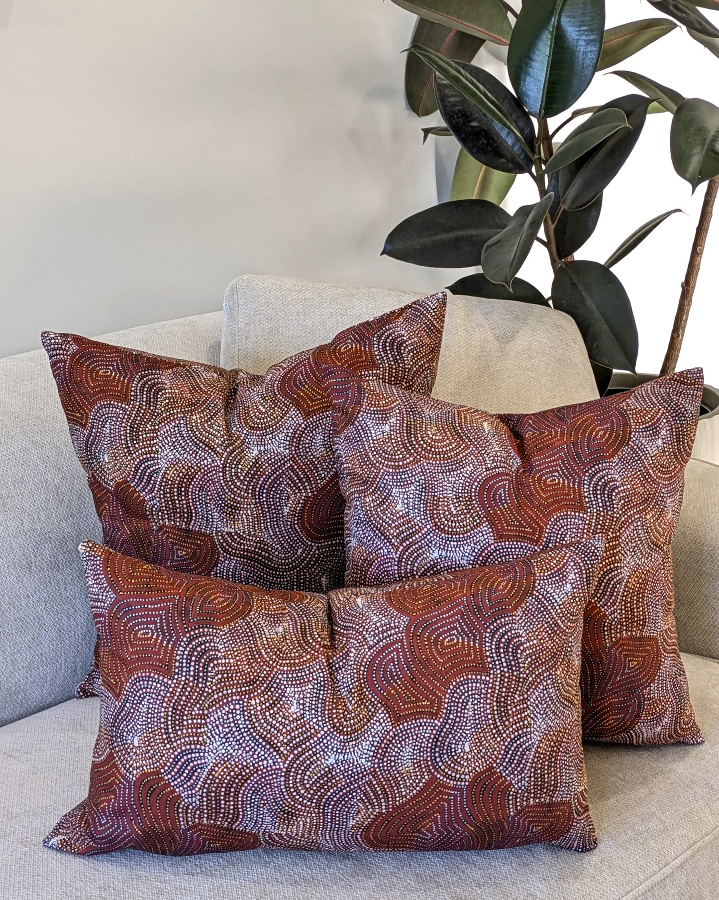 Mina Mina Jukurrpa Aboriginal Art Cushion Cover