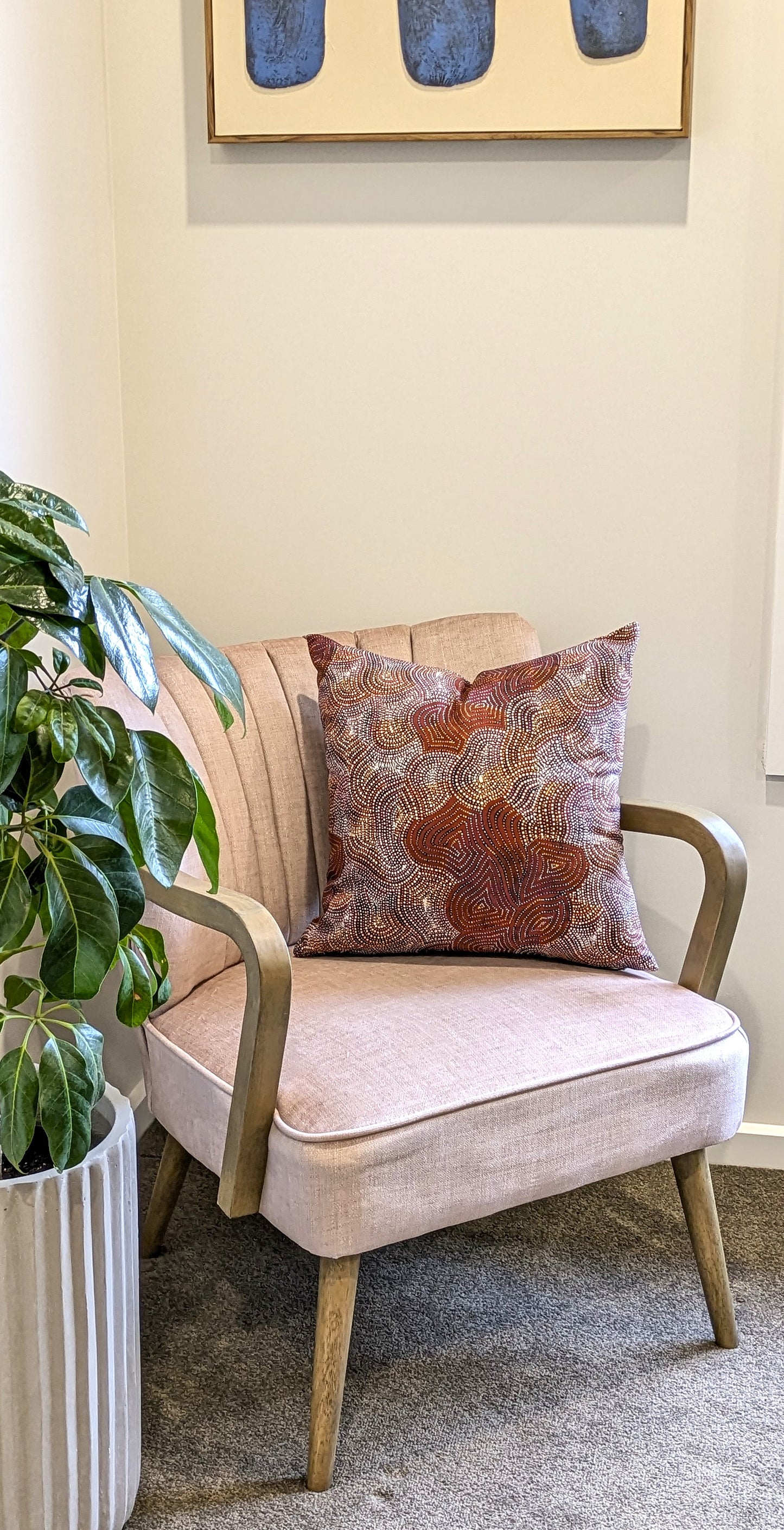 Mina Mina Jukurrpa Aboriginal Art Cushion Cover