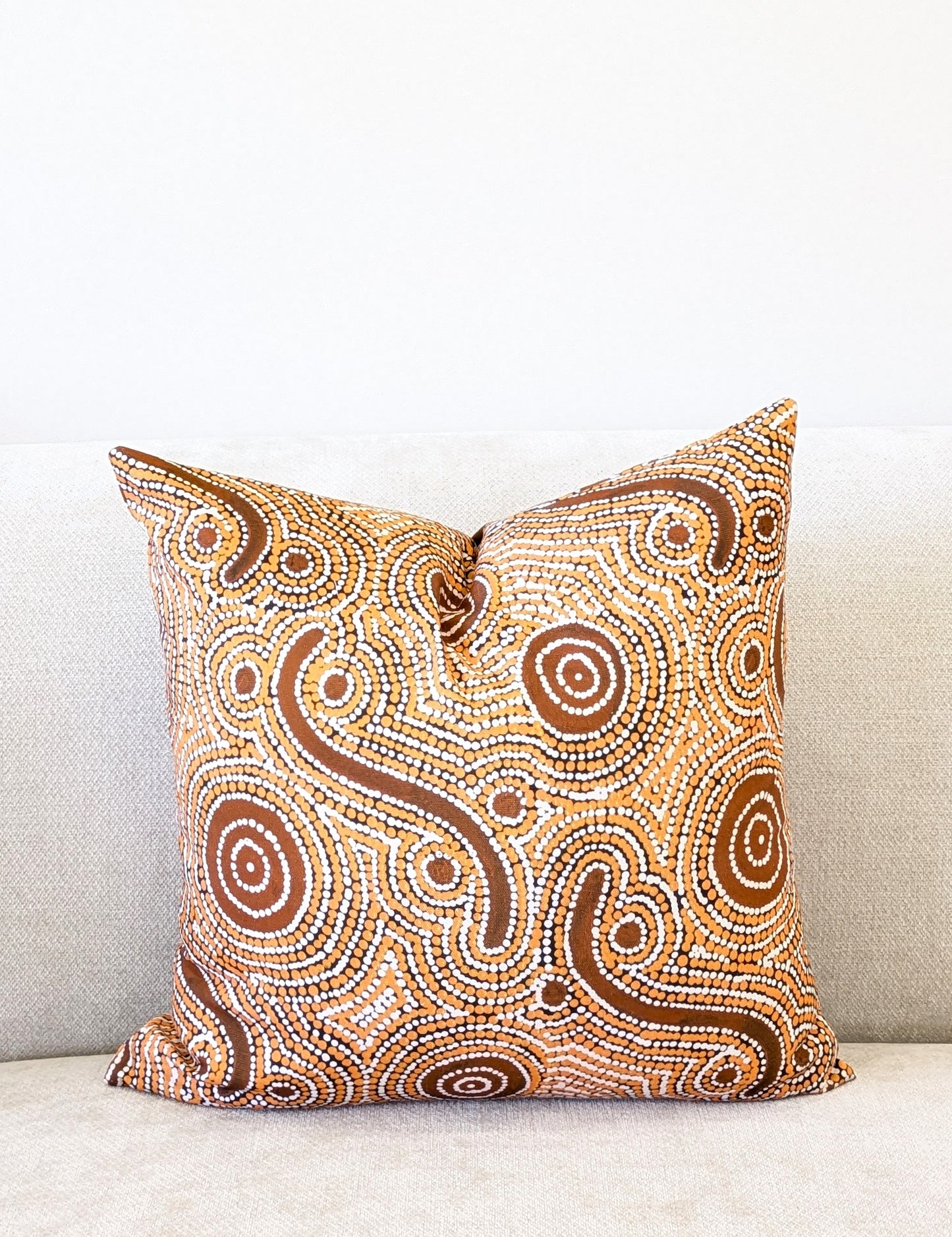 Goanna Dreaming Aboriginal Art Cushion Cover