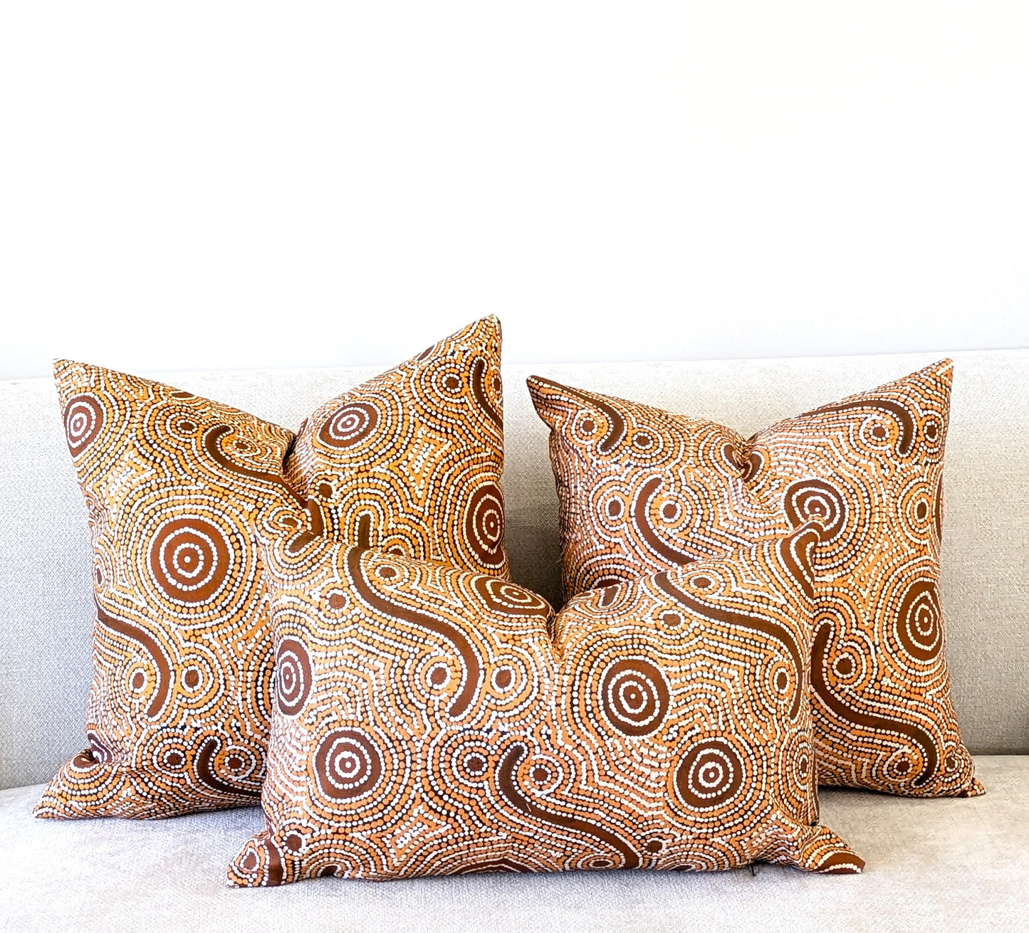 Goanna Dreaming Aboriginal Art Cushion Cover
