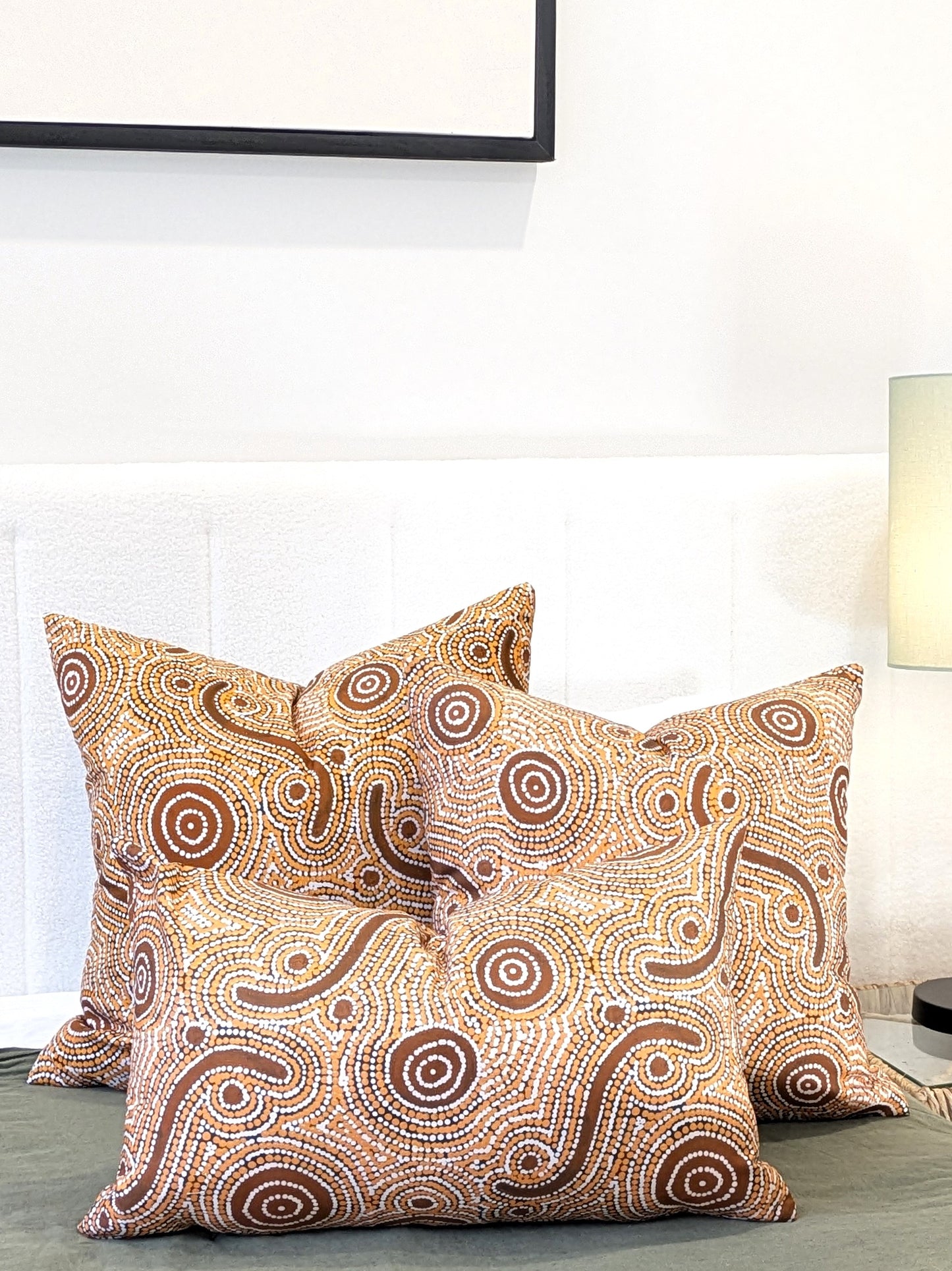 Goanna Dreaming Aboriginal Art Cushion Cover