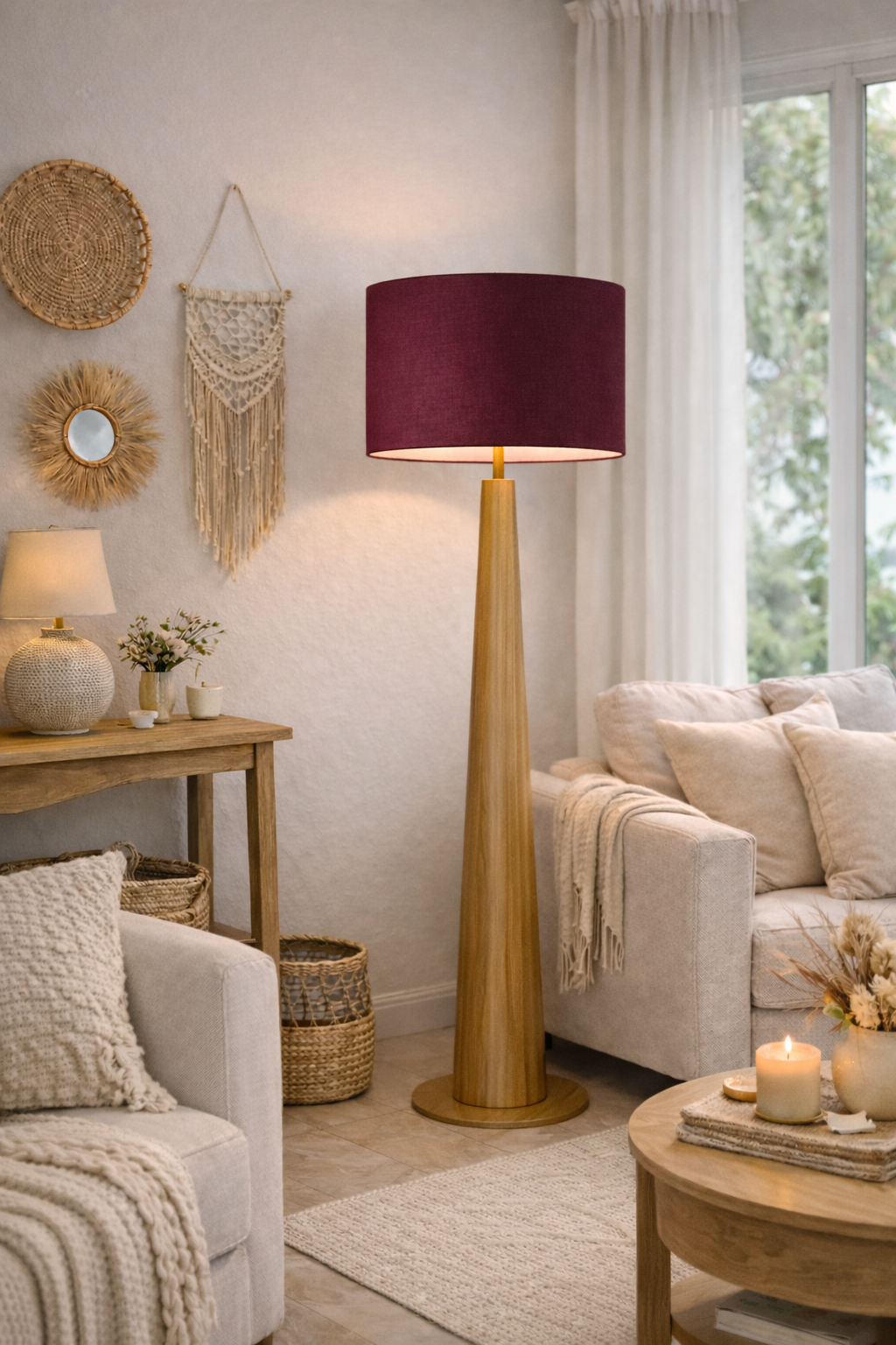 Cabernet Premium Linen Lampshade