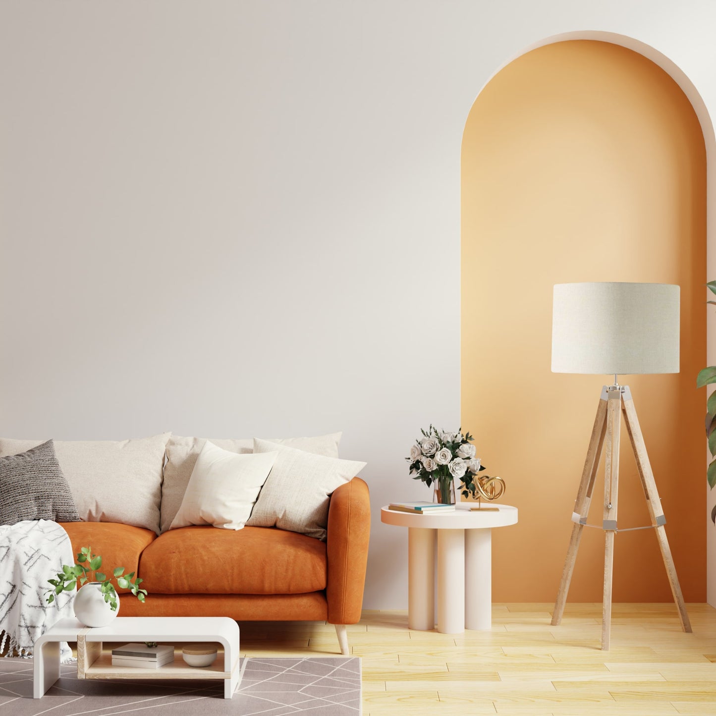 Cream Premium Linen Lampshade