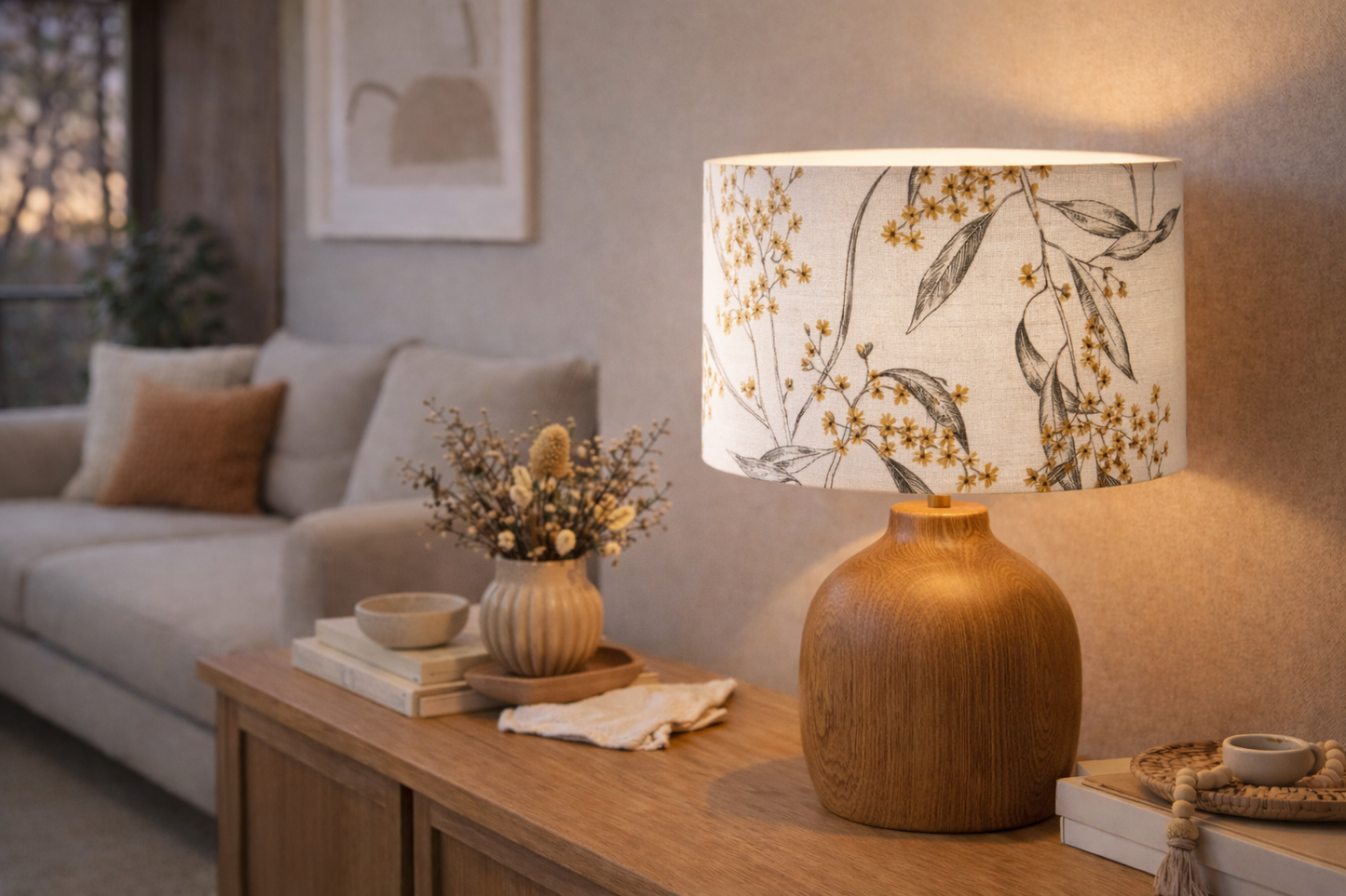 Golden Wattle Lampshade