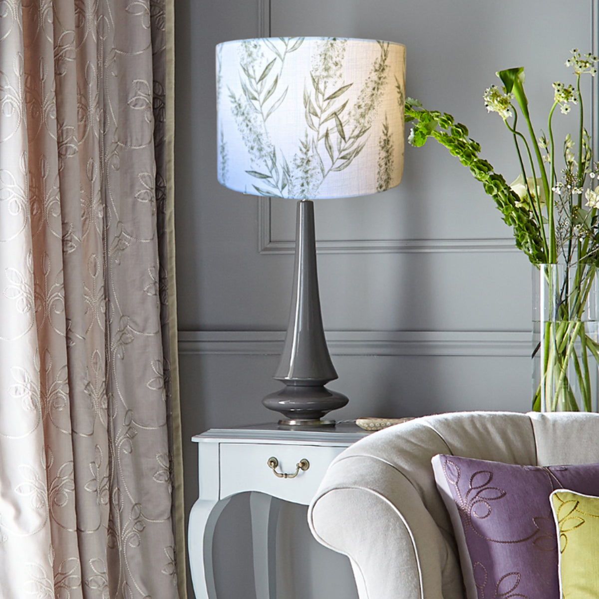 Bottlebrush Green Lamp shade 40cm Diameter x 25cm Height