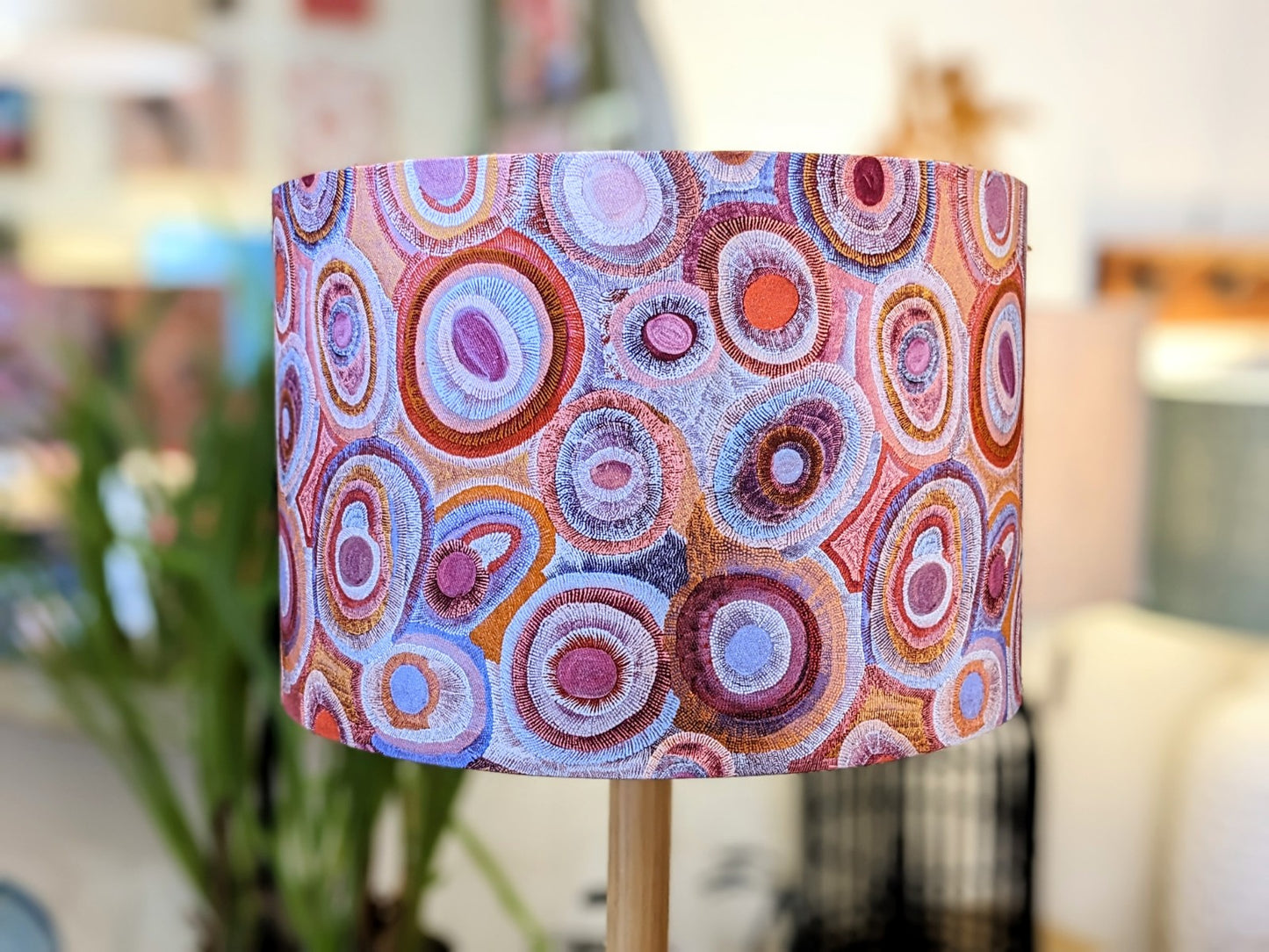 Water Dreaming Aboriginal lampshade