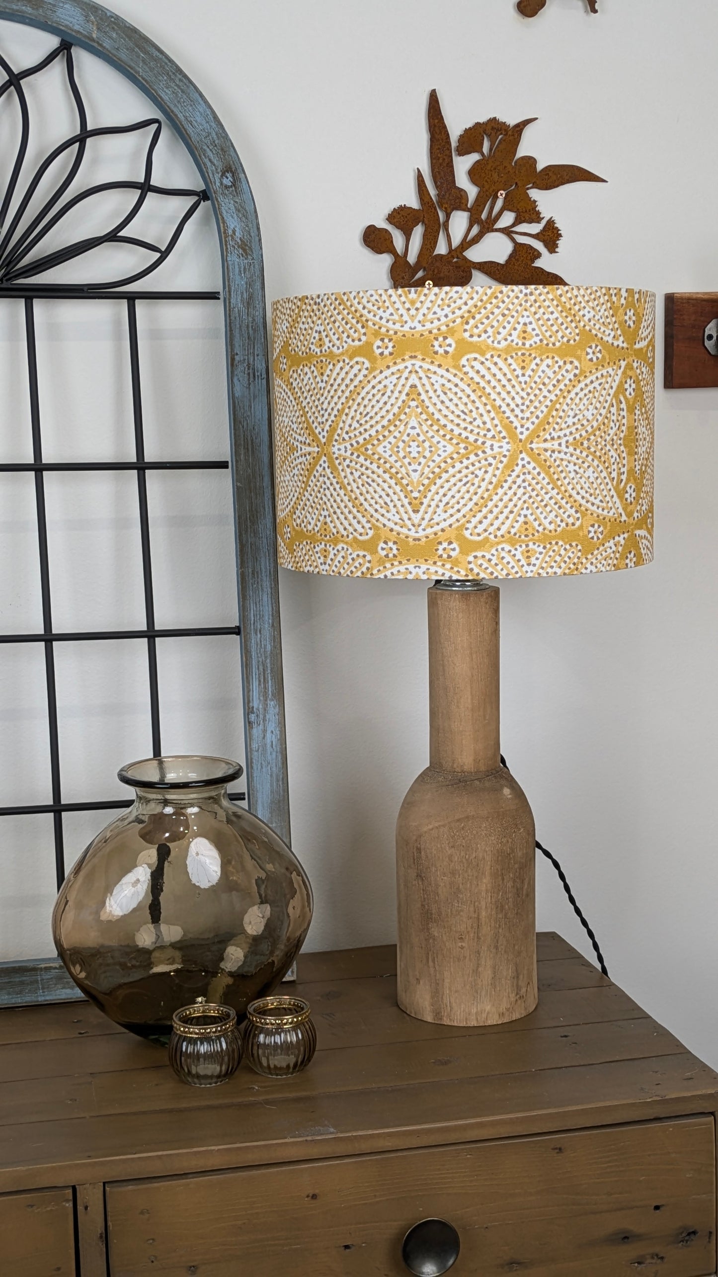 Leela Indian Block Print Lampshade