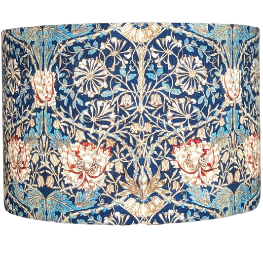 William Morris Honeysuckle Blue Lampshade