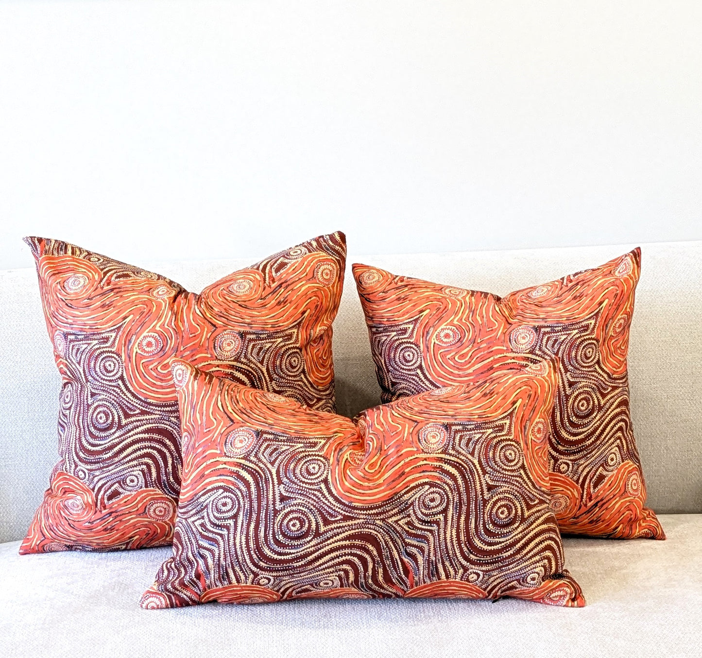 Mina Mina Aboriginal Art Cushion Cover