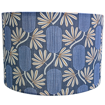 Banksia Garden Blue Lampshade, design by Jocelyn Proust