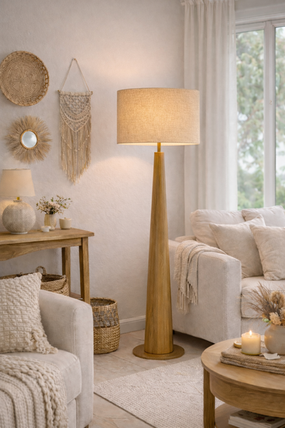 Biscuit Premium Linen Lampshade 30cm diameter x 20cm height