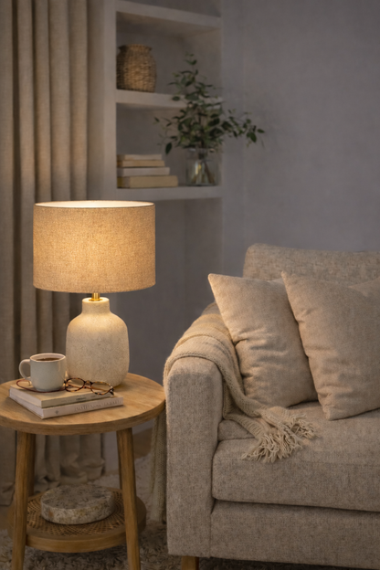Biscuit Premium Linen Lampshade 30cm diameter x 20cm height
