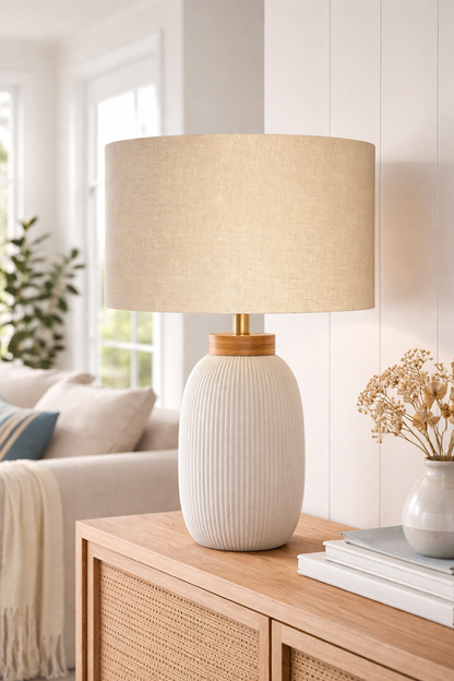 Biscuit Premium Linen Lampshade 30cm diameter x 20cm height