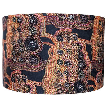 Mina Mina- Jeanie Napangardi Lewis Black Lampshade