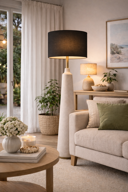 Black Premium Linen Lampshade