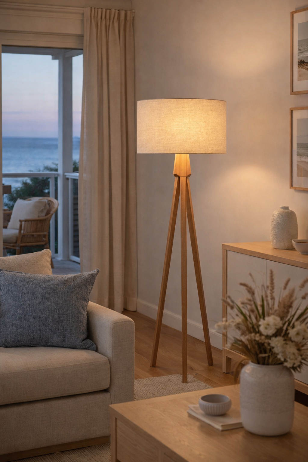 Stone Premium Linen Lampshade