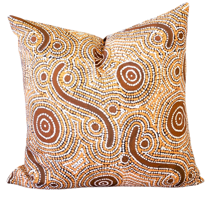 Goanna Dreaming Aboriginal Art Cushion Cover