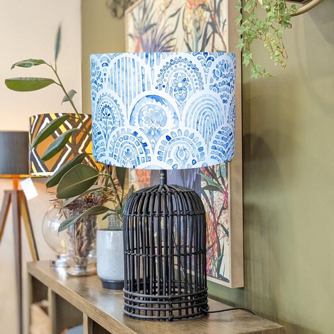 Hamptons Lamp shade 35cm diameter x 24cm height