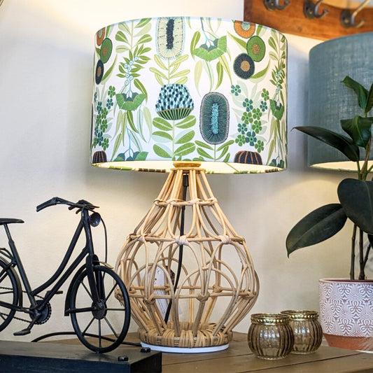 Green Australiana Lamp shade 25cm Diameter x 20cm Height