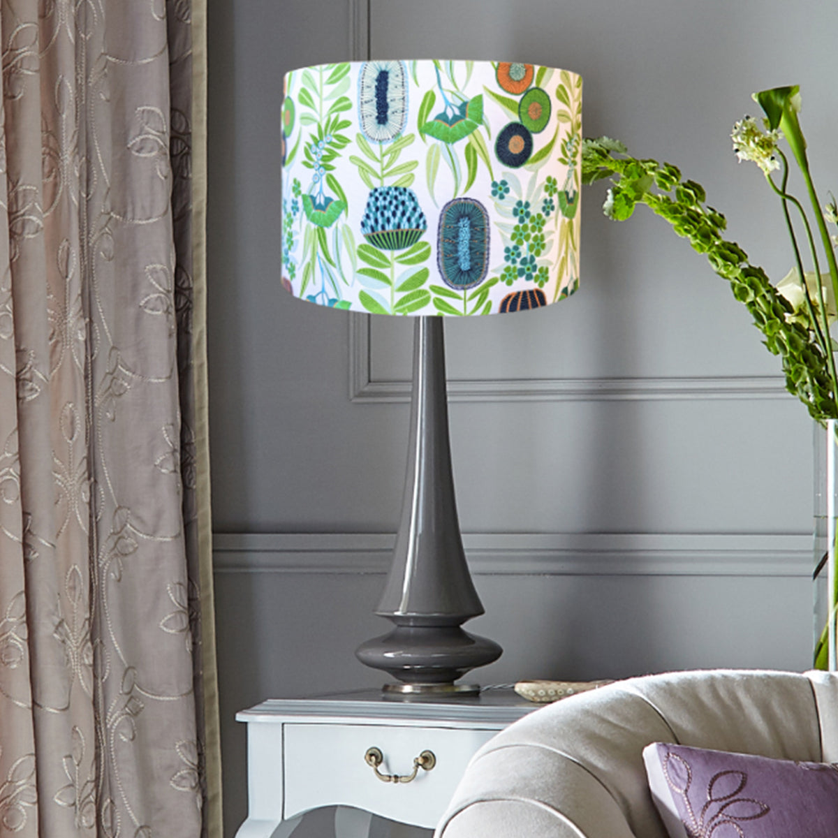 Green Australiana Lamp shade 25cm Diameter x 20cm Height