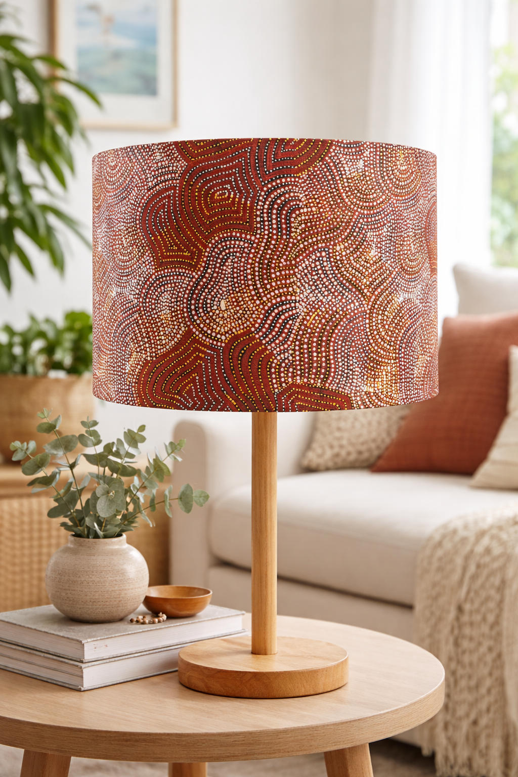 Warlu Mina Mina Jukurrpa (Ngalyipi) lampshade