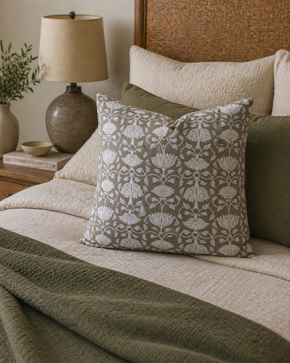 Madhavi Indian Block Print Cushion Cover