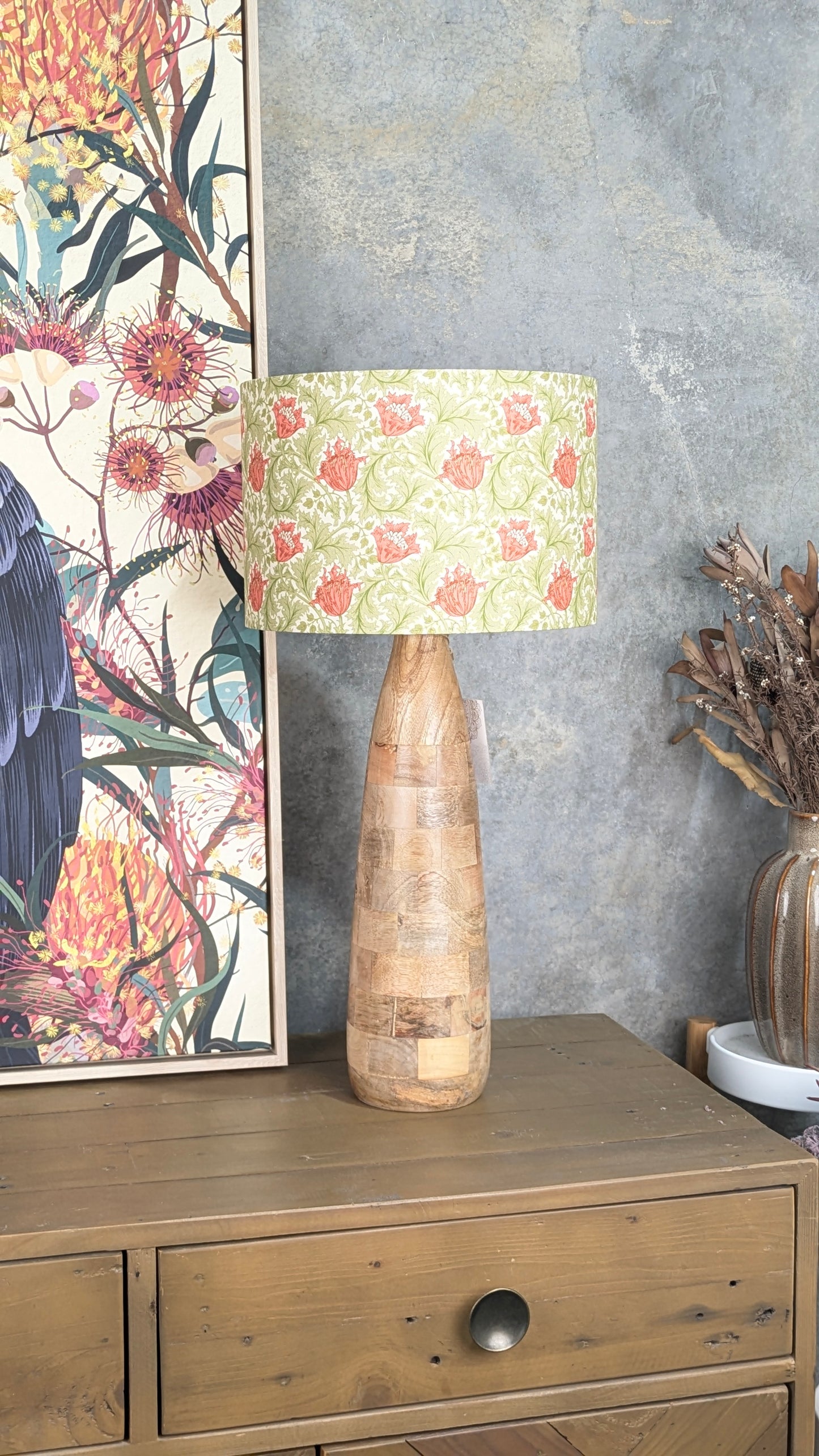 William Morris Anemone Linen Lampshade