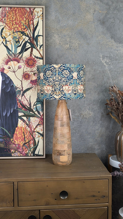 William Morris Honeysuckle Blue Lampshade