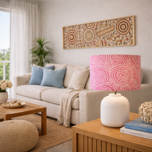 Pink Springs Lampshade