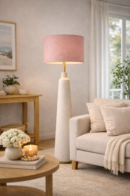 Pink Premium Linen Lampshade