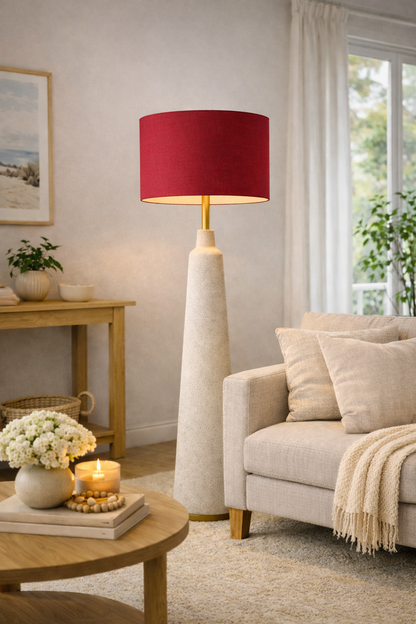 Red Premium Linen Lampshade