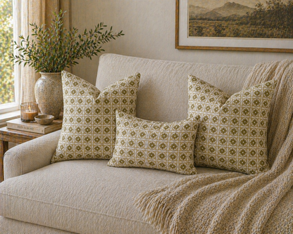 Siam Indian Block Print Cushion Cover