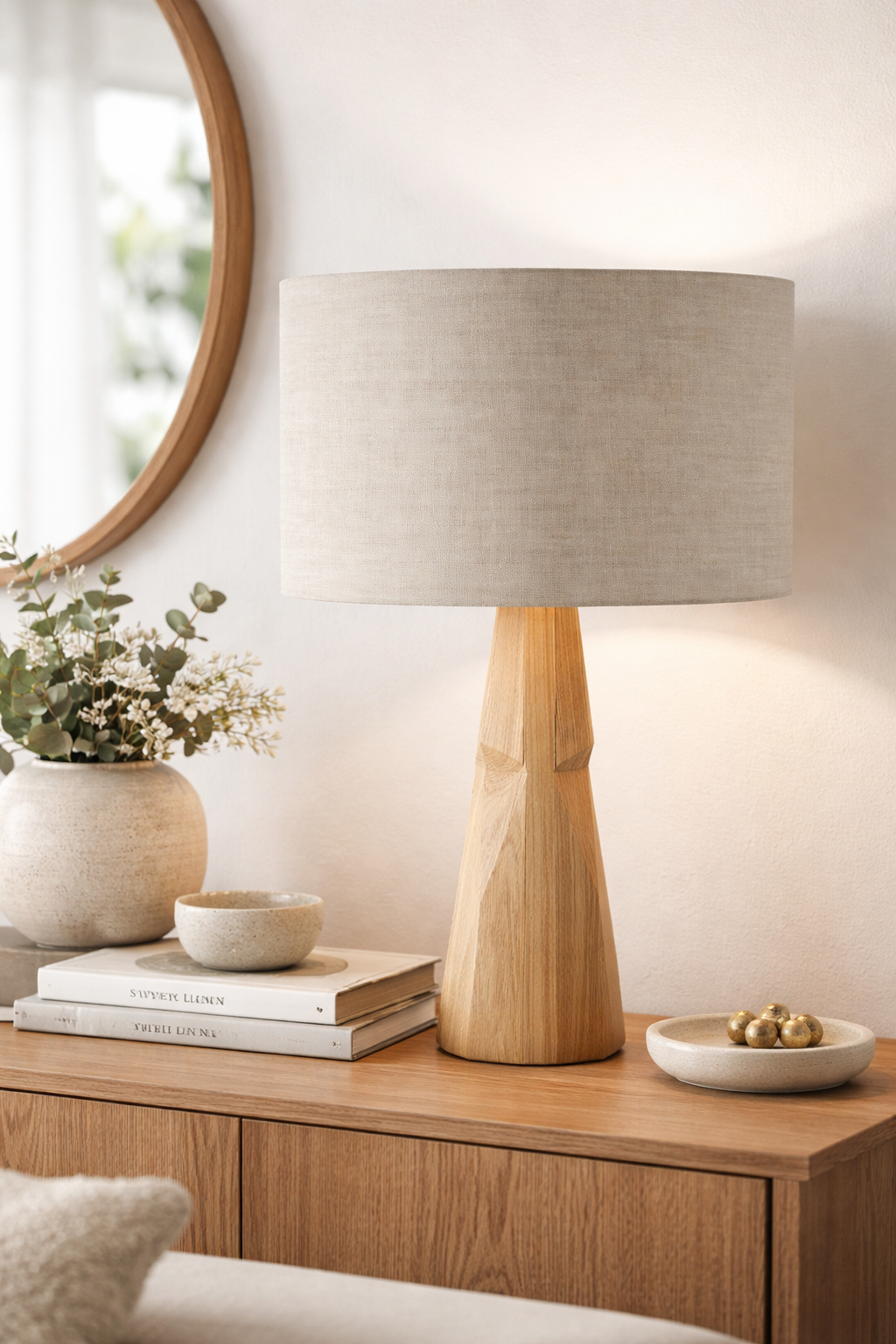 Stone Premium Linen Lampshade