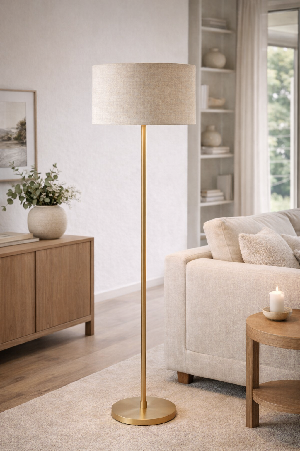Stone Premium Linen Lampshade