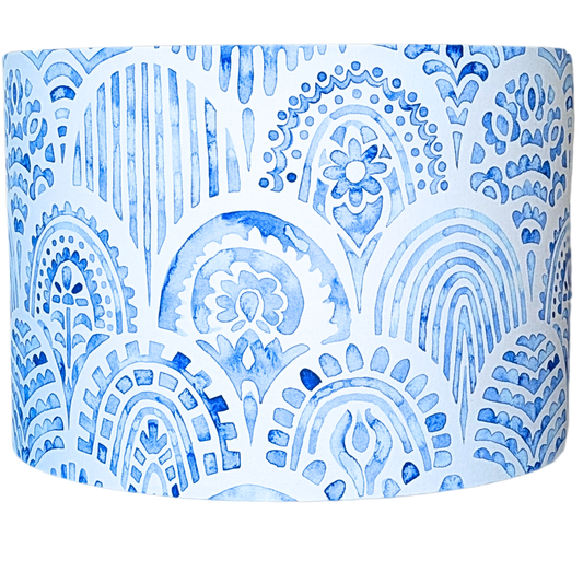 Blue & White Hamptons Lampshade