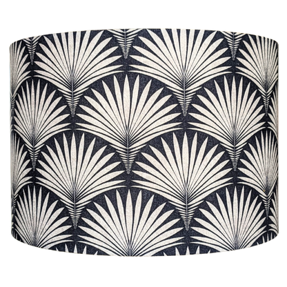 Art Deco Fan  Velvet Lampshade