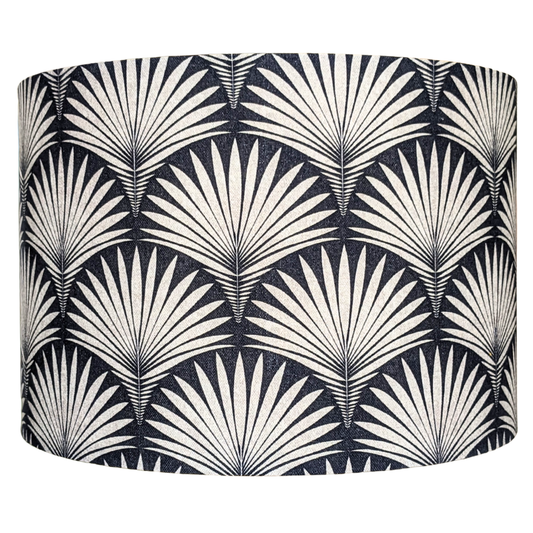 Art Deco Fan  Velvet Lampshade