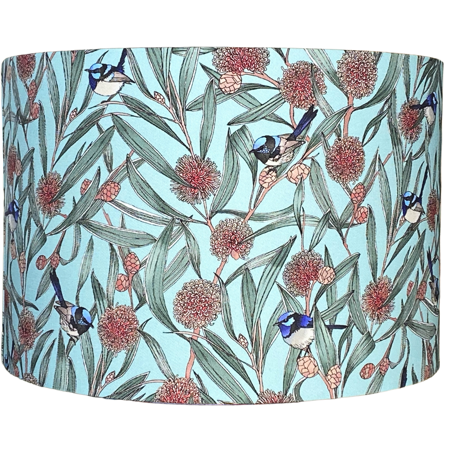 Blue Wren & Hakea Lampshade