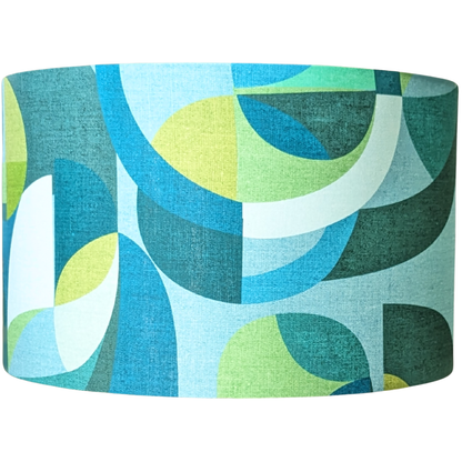 Modern Circles Teal Lampshade
