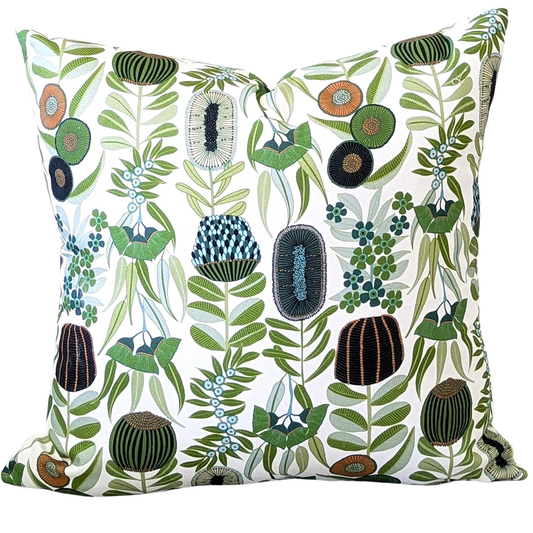 Green Australiana Cushion Cover