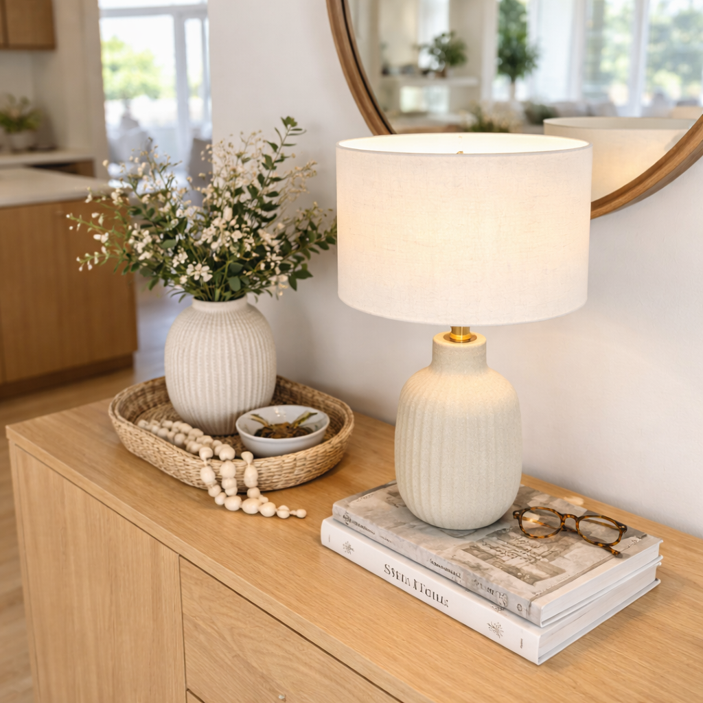 White Premium Linen Lampshade