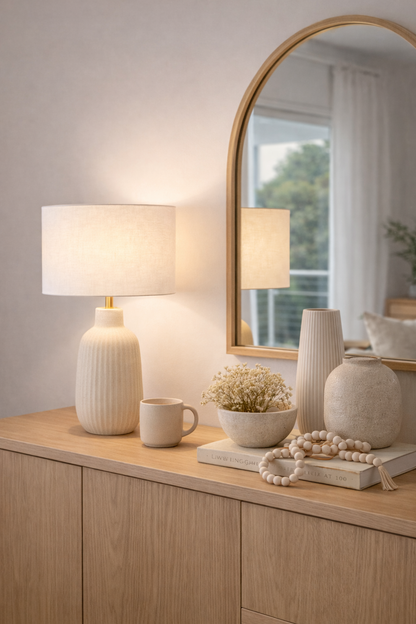 White Premium Linen Lampshade
