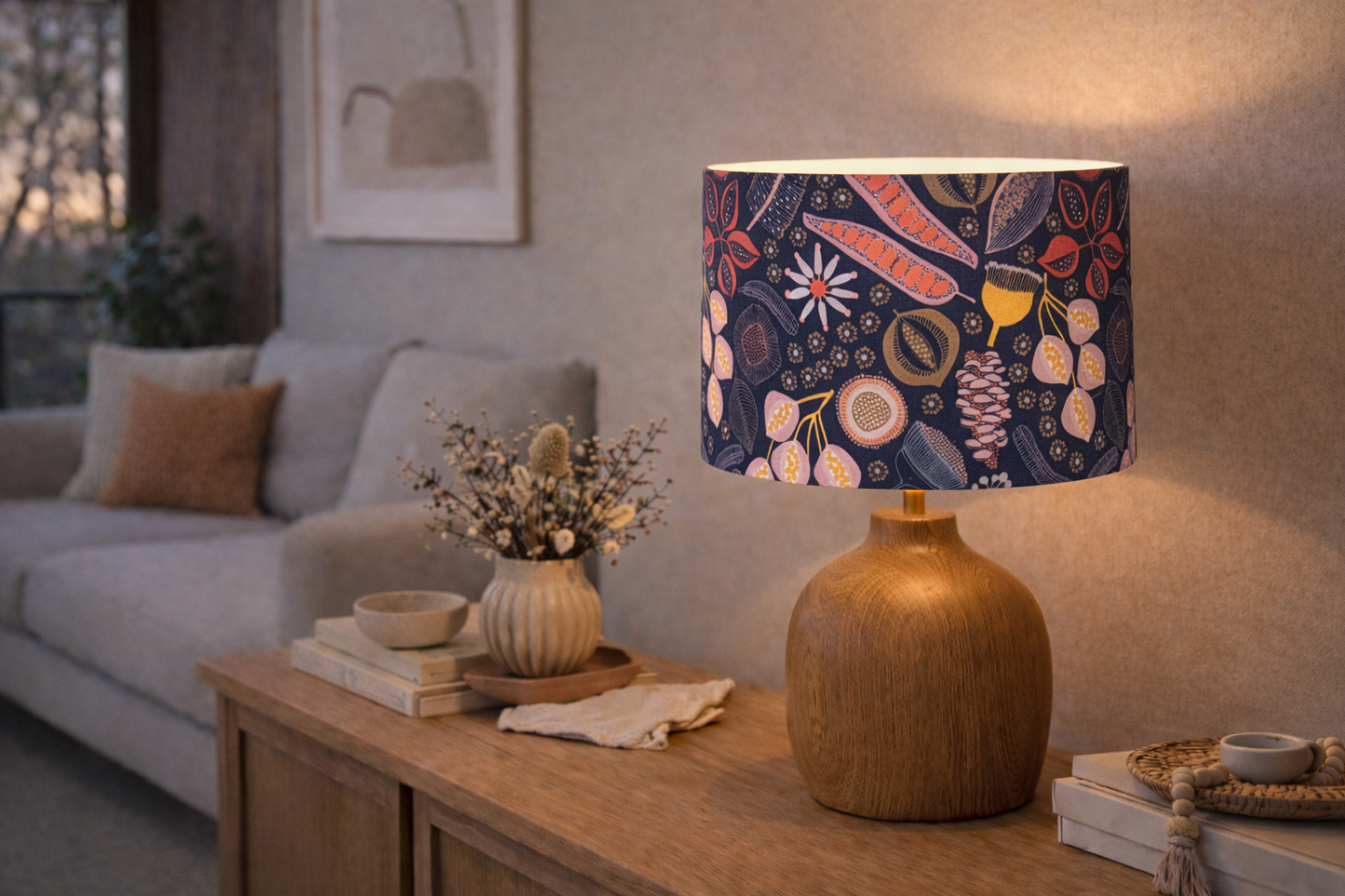 Australian Wild Flowers Lampshade