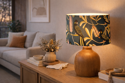 Yellow-Tailed Black Cockatoo Lampshade