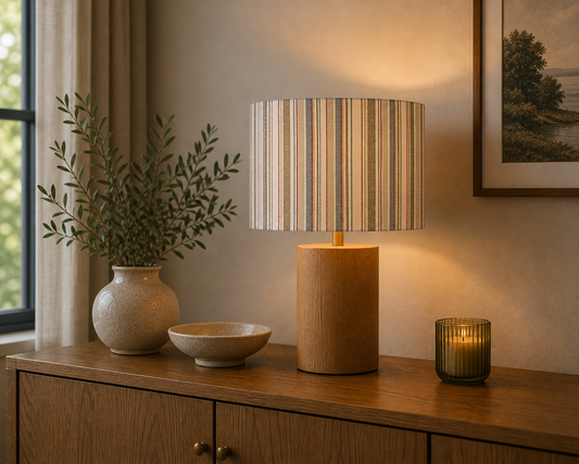 Nagari Indian Block Print Lampshade