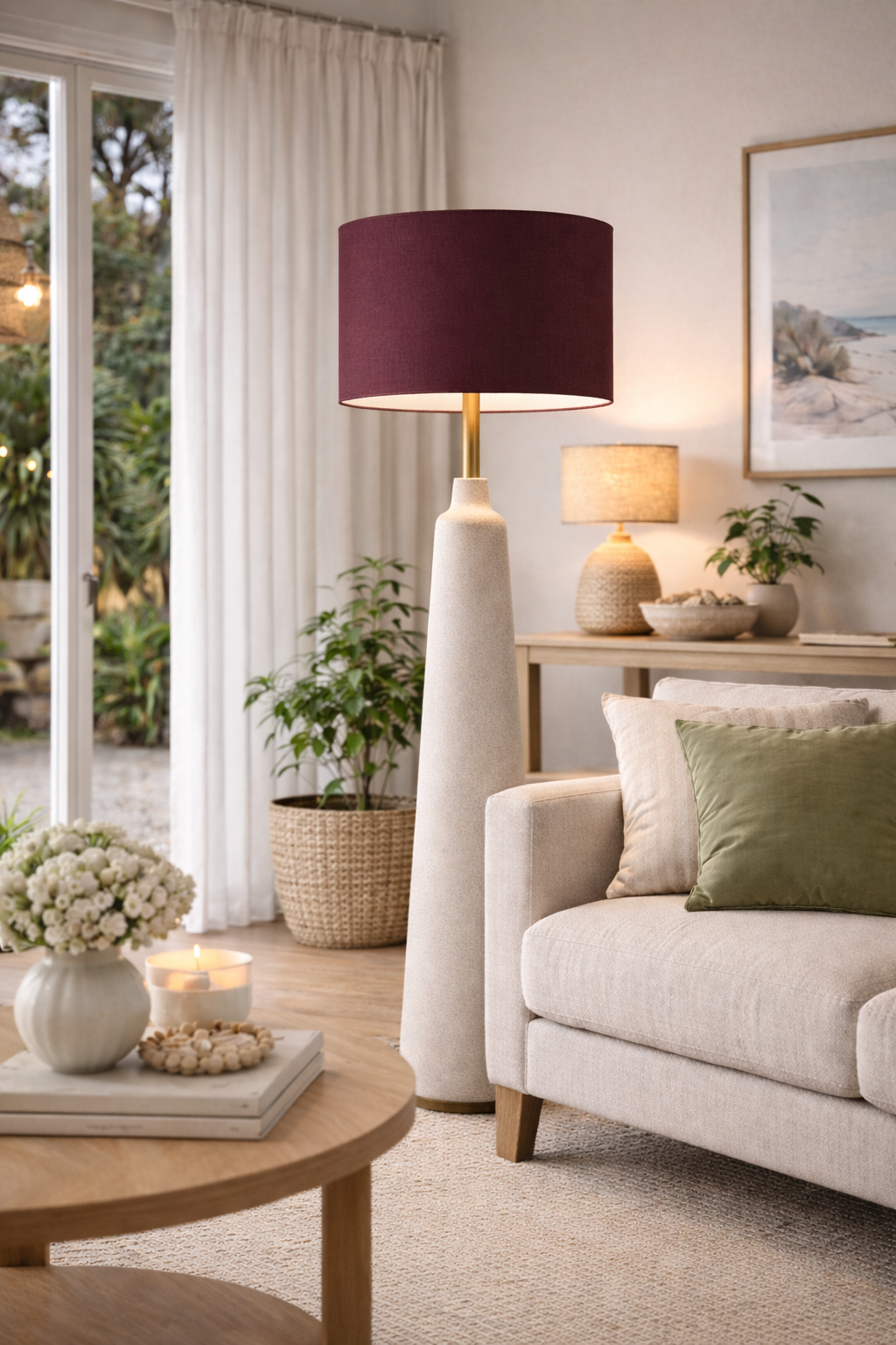 Cabernet Premium Linen Lampshade
