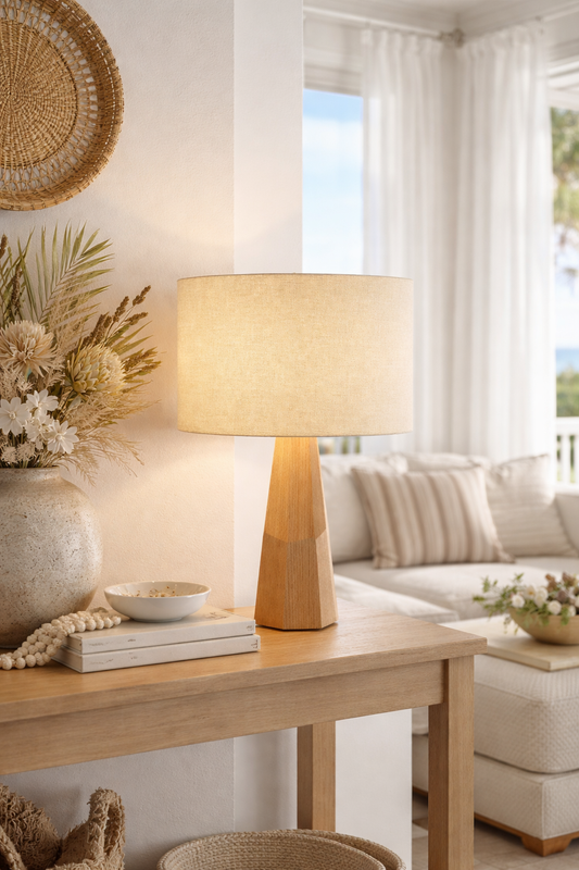 Cream Premium Linen Lampshade