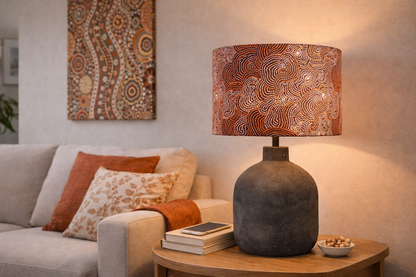 Warlu Mina Mina Jukurrpa (Ngalyipi) lampshade
